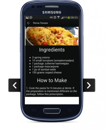 Samsung 'Recipes' 